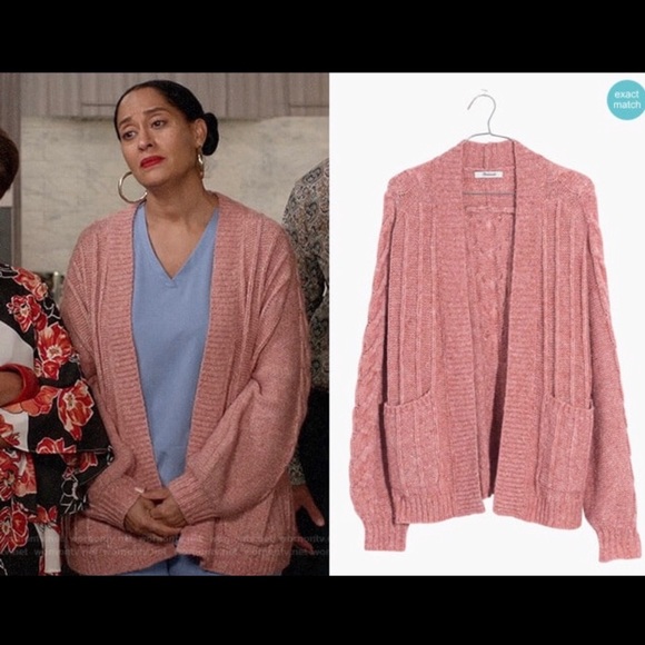 Madewell Bubble-Sleeve Cableknit Cardigan Sweater - Picture 3 of 8